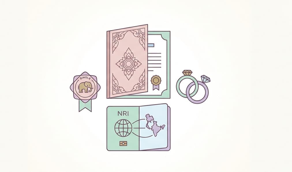 Bachelorhood Certificate Thailand: NRI Marriage Guide 2026