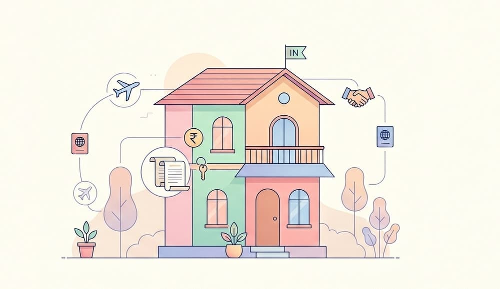 Joint Ownership of Indian Property — NRI with Resident, Spouse, and Co-NRI