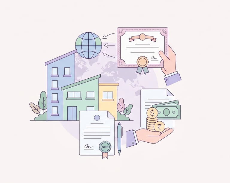 Society NOC, Transfer Fees, and Share Certificate Issues for NRIs