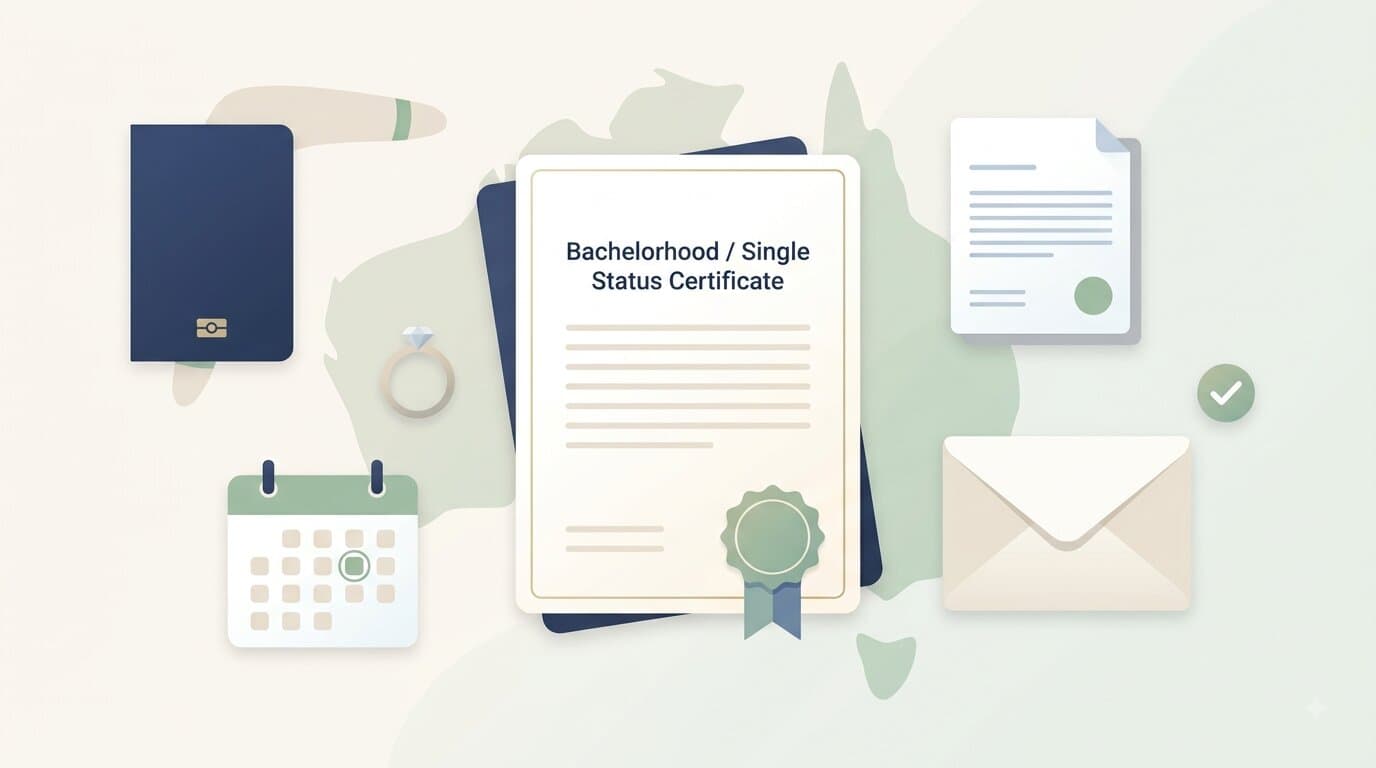Bachelorhood Certificate for Australia Marriage — Complete NRI Guide